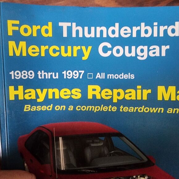 Repair Manual Haynes 36086 Ford Thunderbird Mercury Cougar 1989 Thru 1997 - Picture 6 of 6